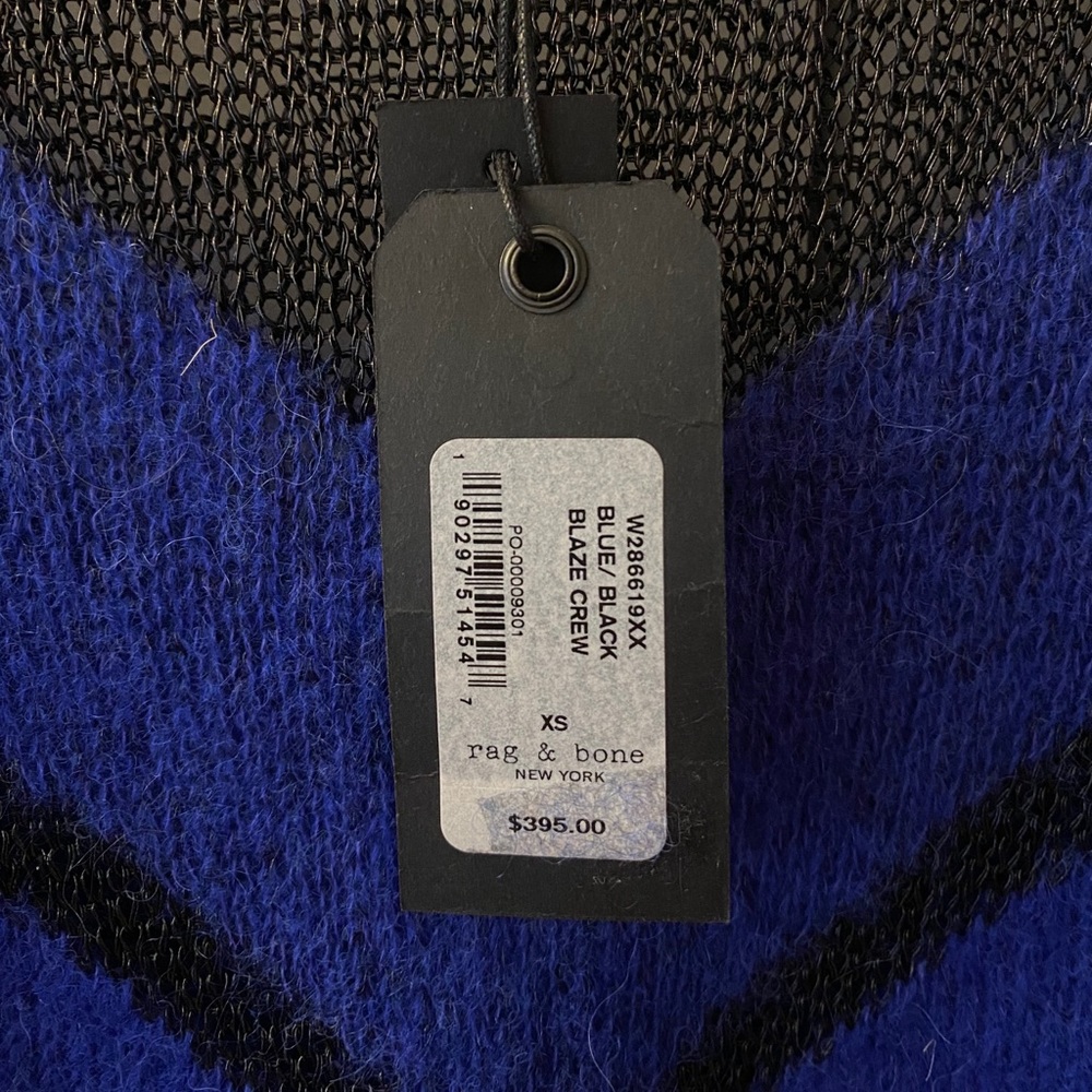 Rag & Bone Blue & Black Sweater - never worn! - Picture 3 of 4